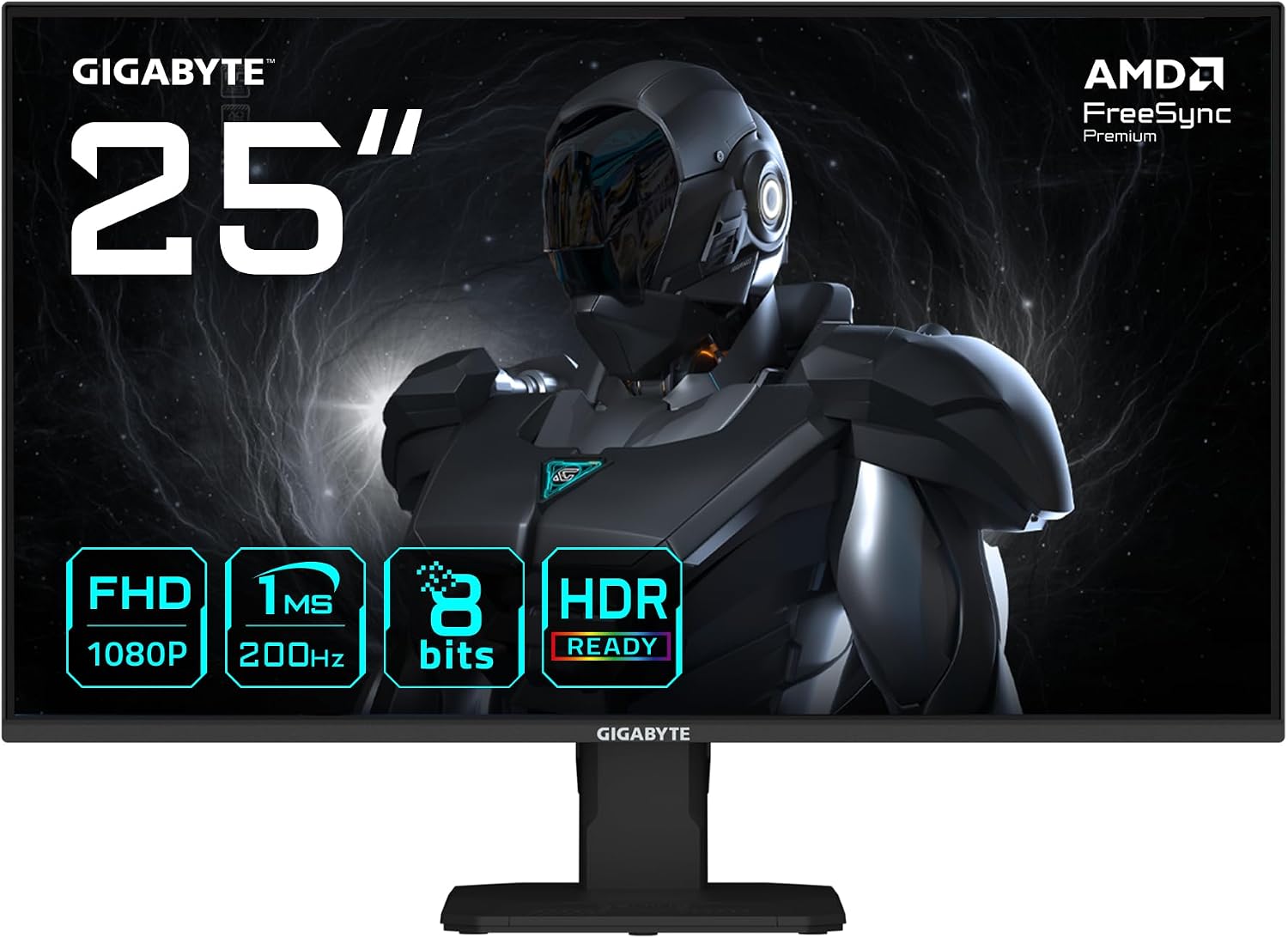 Gigabyte GS25F2 Gaming-Monitor 24,5 Zoll, Full HD, 200 Hz