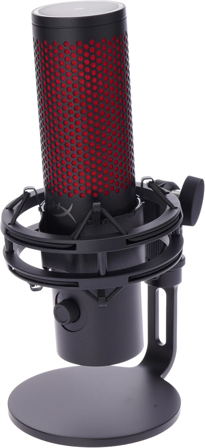 Schwarzes HyperX QuadCast 2 USB-Mikrofon