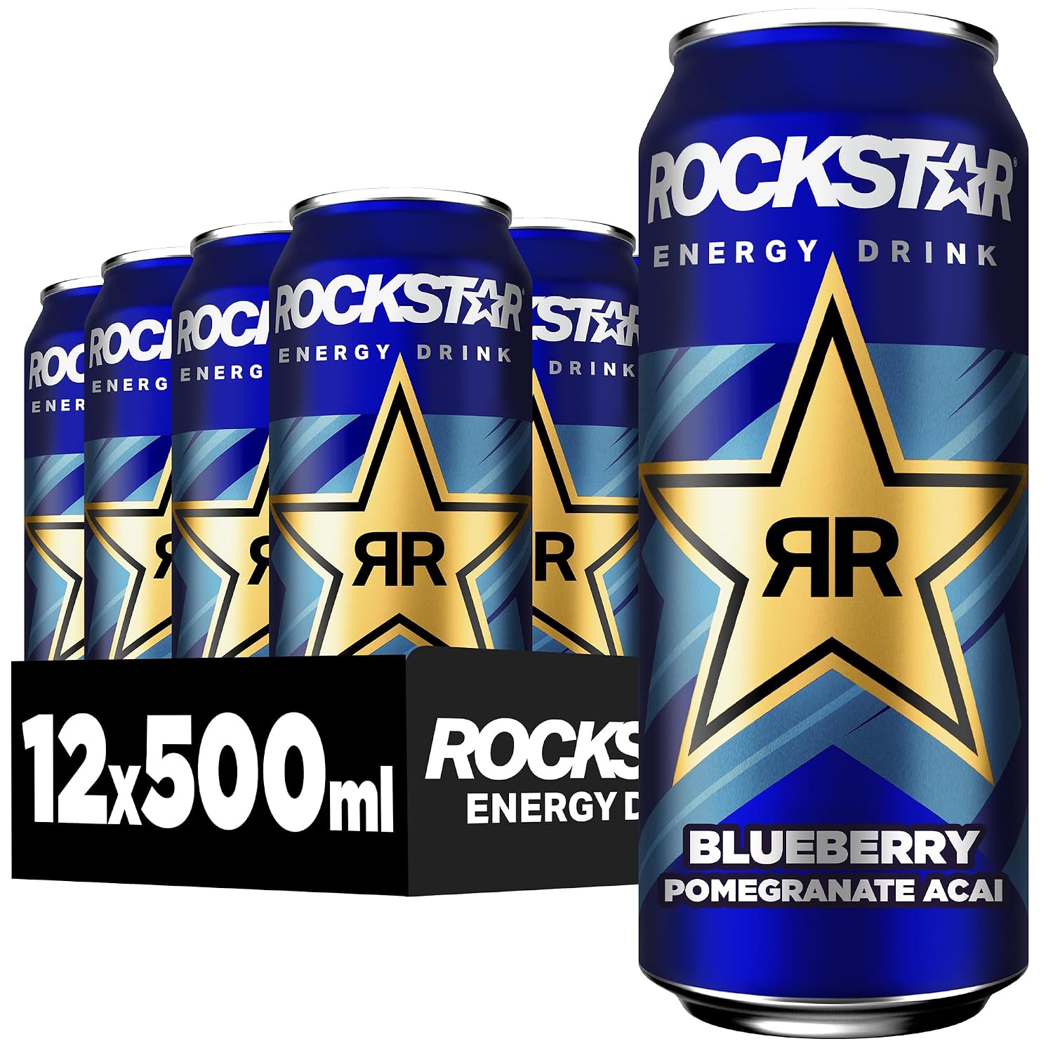 Rockstar Energy Drink Blueberry 12 x 500 ml