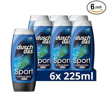 Duschdas Sport 三合一沐浴露和洗发水 6 瓶装