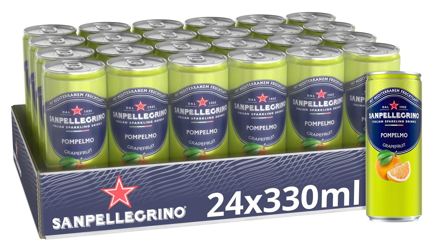 San Pellegrino Pompelmo Grapefruit-Limonade im 24er-Pack
