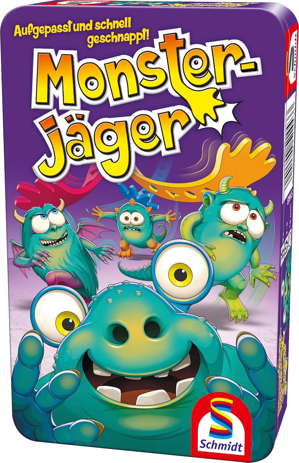 Schmidt Spiele Monsterjäger 51443 Reisespiel in der Metalldose