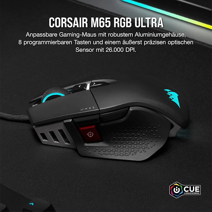 Corsair M65 RGB Ultra kabelgebundene Gaming-Maus