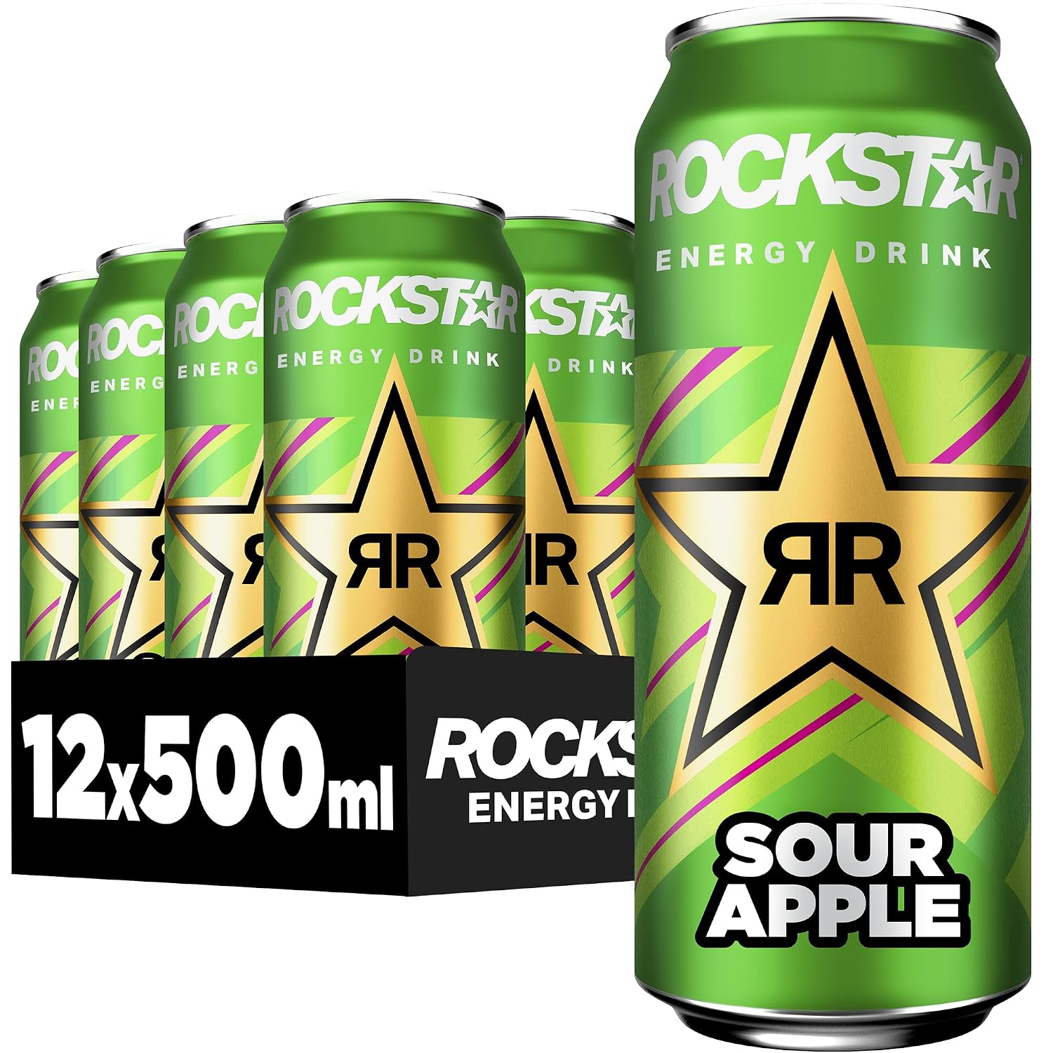 Rockstar Energy Drink Sour Apple 12 x 500 ml