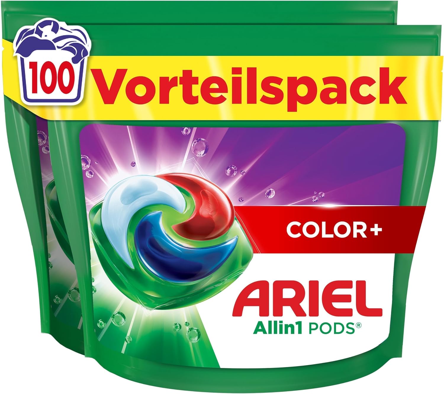 Ariel Color Plus All-in-1 Pods für 100 Waschladungen