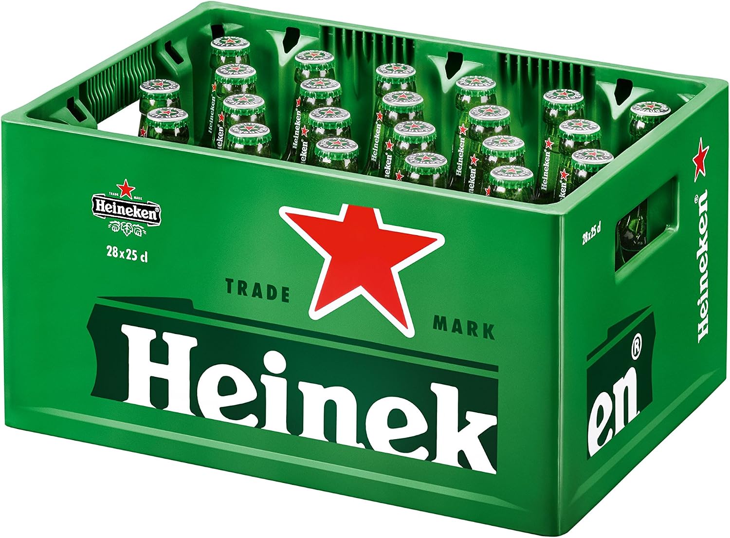 Heineken Lagerbier Mehrwegkasten mit 28 Flaschen à 0,25 l
