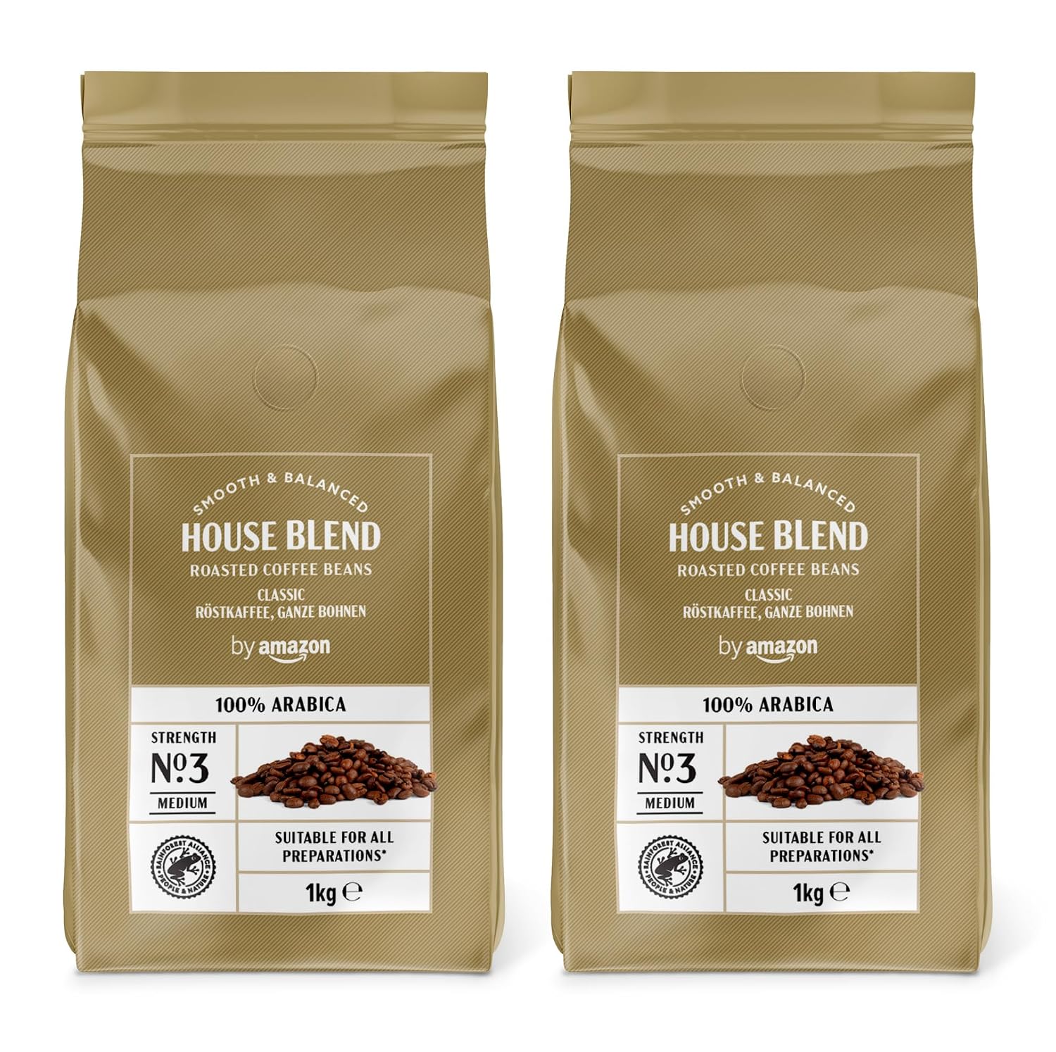 by Amazon House Blend Kaffeebohnen 2 kg für 21,49 EUR statt 26,74 EUR
