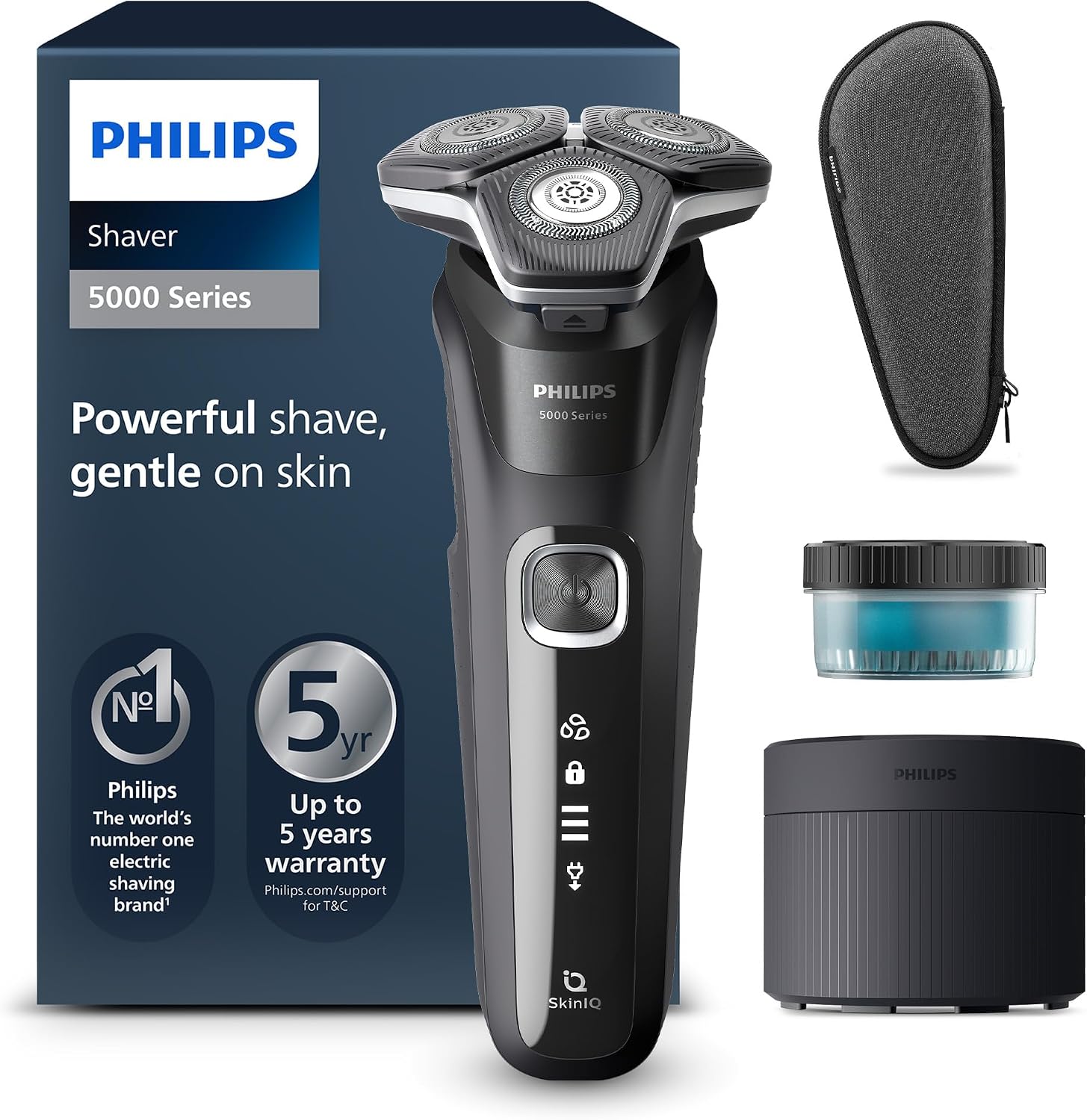Philips Shaver Series 5000 S5898/50 mit Reinigungsstation und Zubehoer