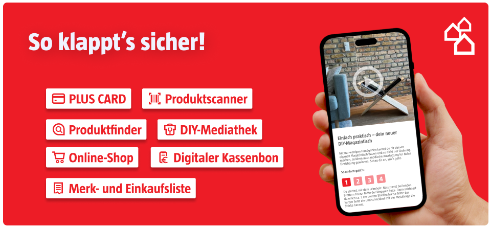 Offizielle BAUHAUS App mit PLUS CARD, Produktscanner, Produktfinder und digitalem Kassenbon
