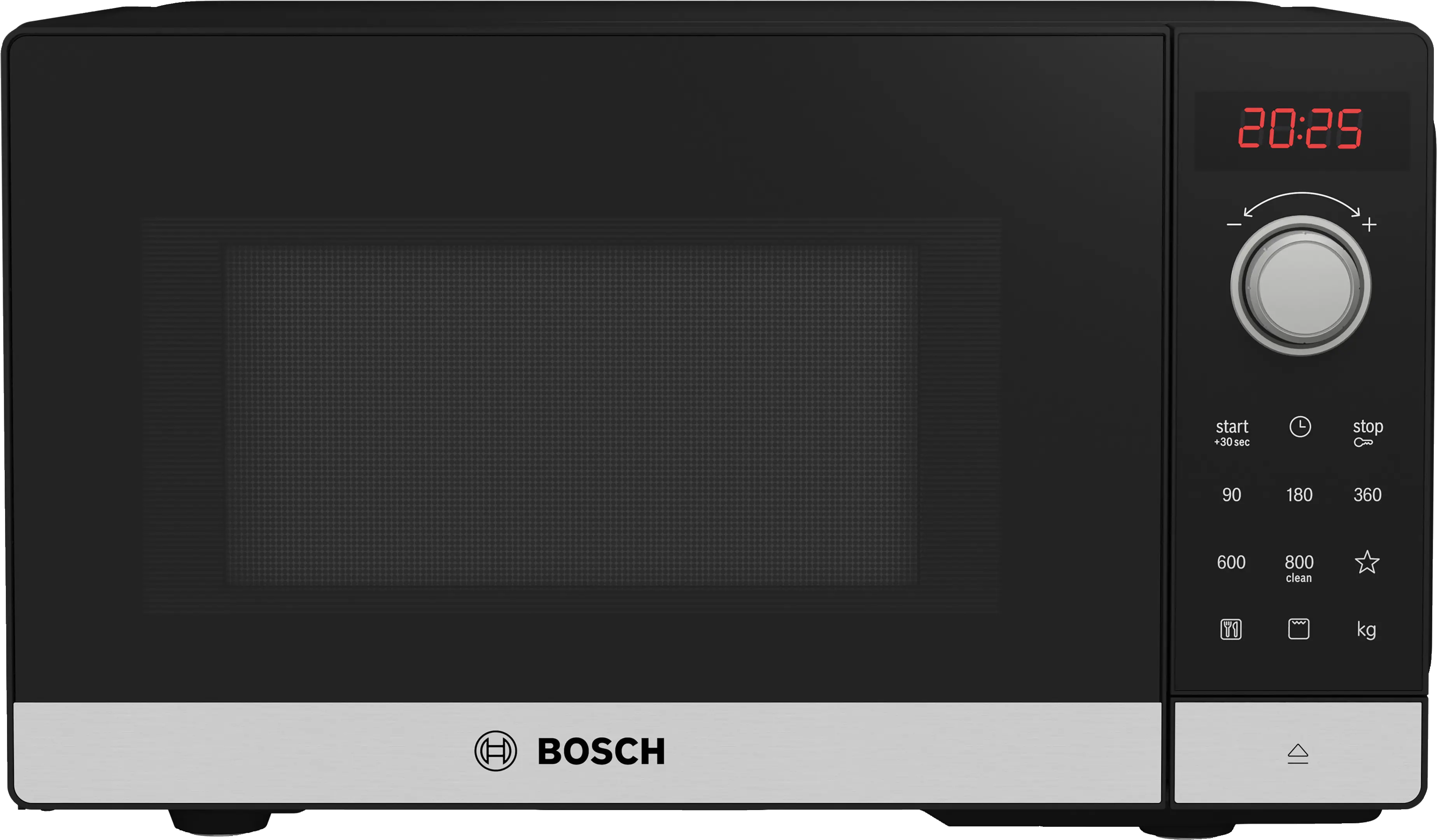 Bosch Series 2 44 x 26 cm stainless steel freestanding microwave with grill (FEL023MS2)