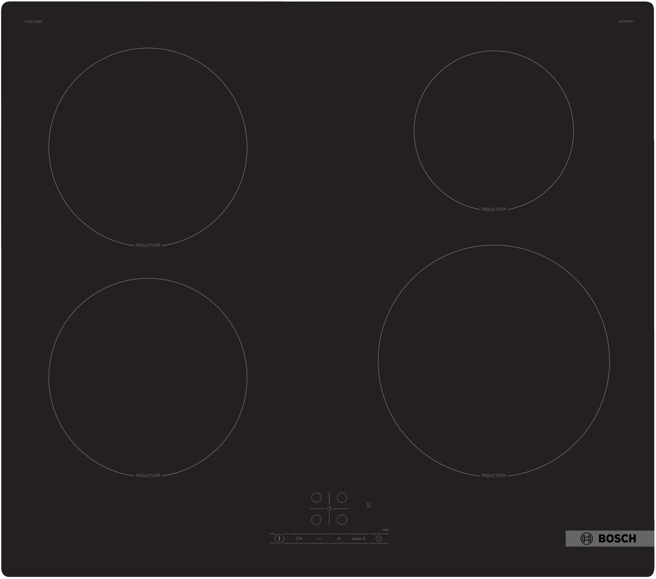 Bosch Serie 4 60 cm induction cooktop (PIE61RBB5E)