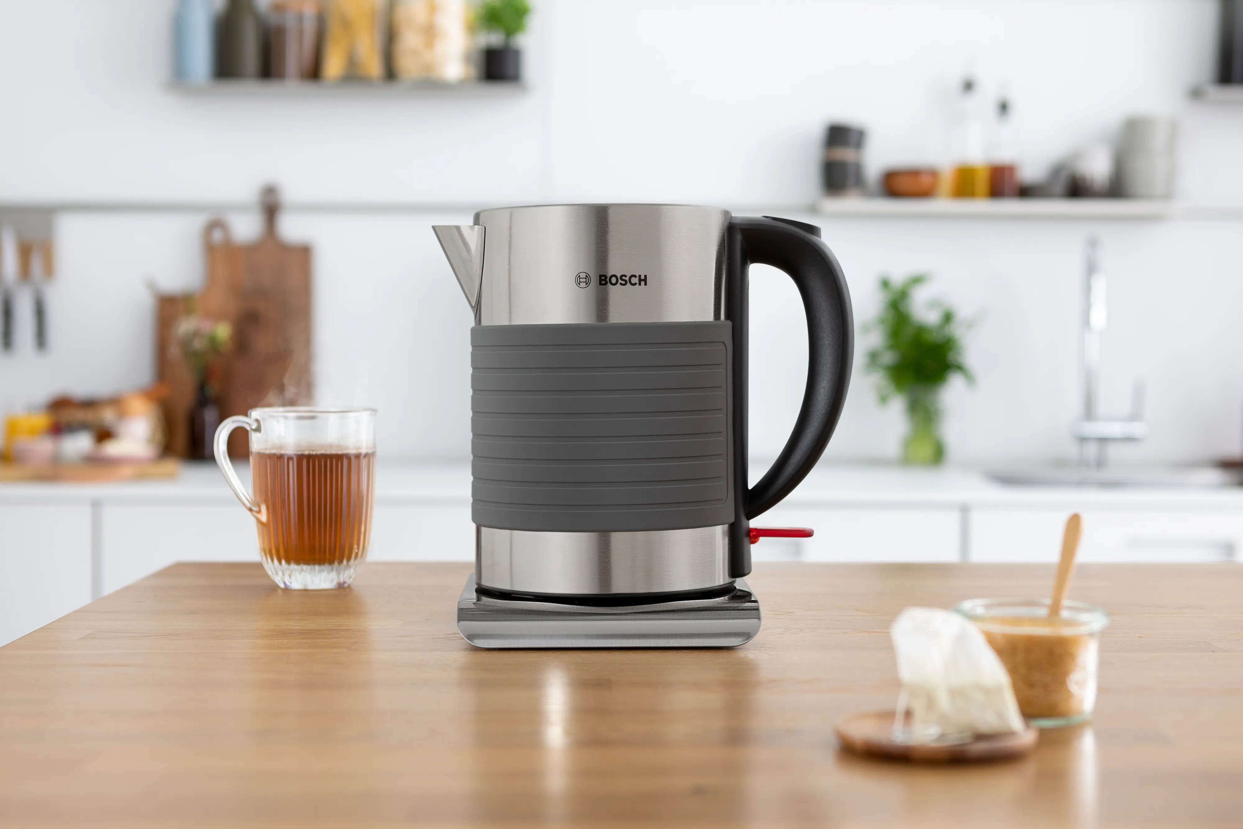 Bosch gray electric kettle (TWK7S05)
