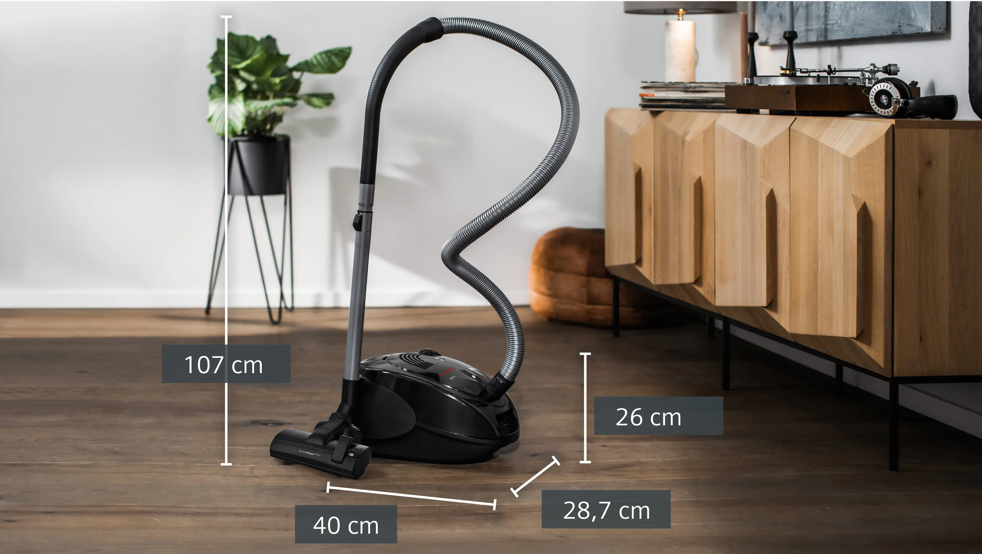 Siemens Z 3.0 extreme power black bagged vacuum (VSZ3XTRM11)