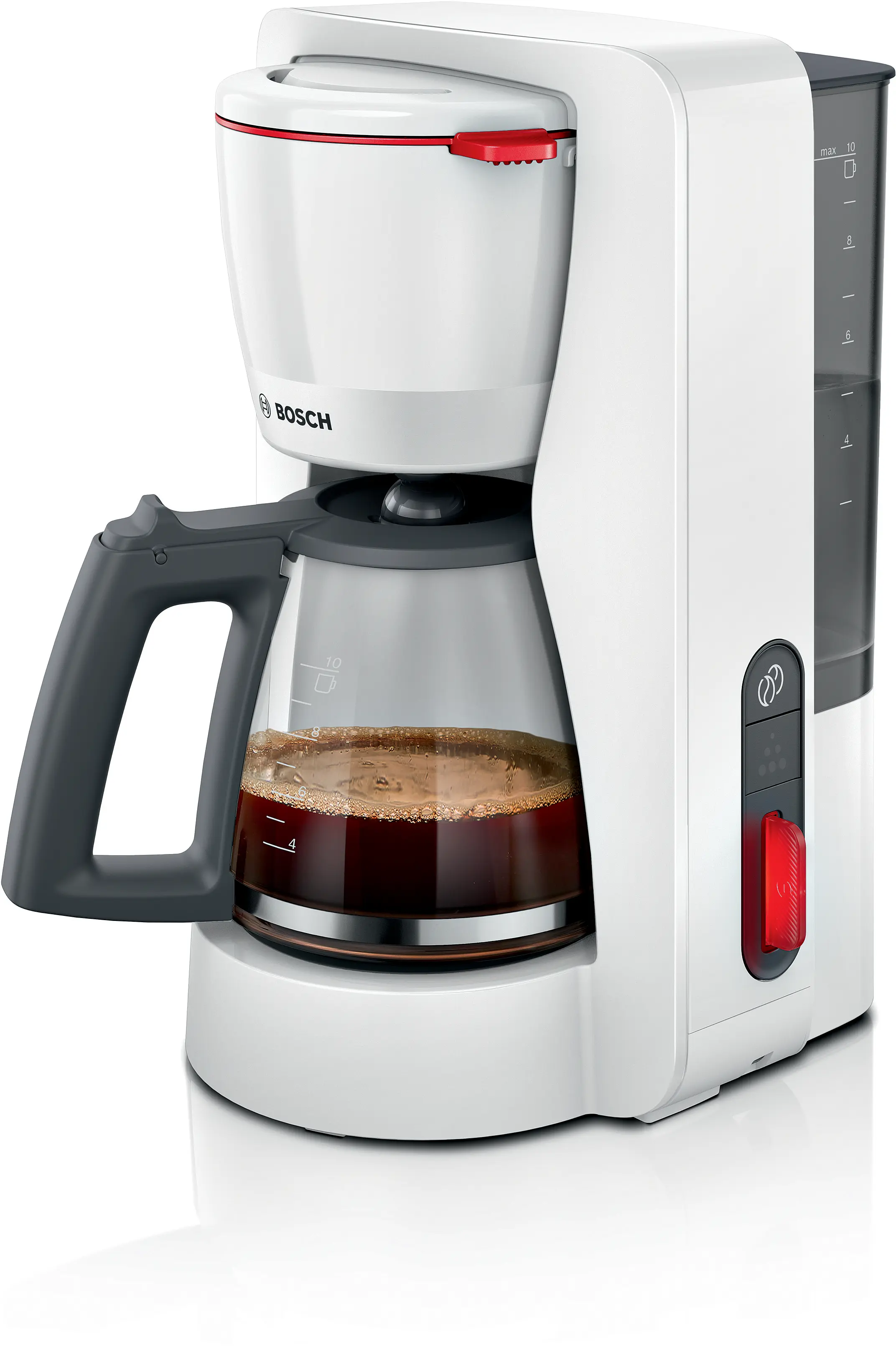 Bosch MyMoment white filter coffee machine with glass jug (TKA3M131)