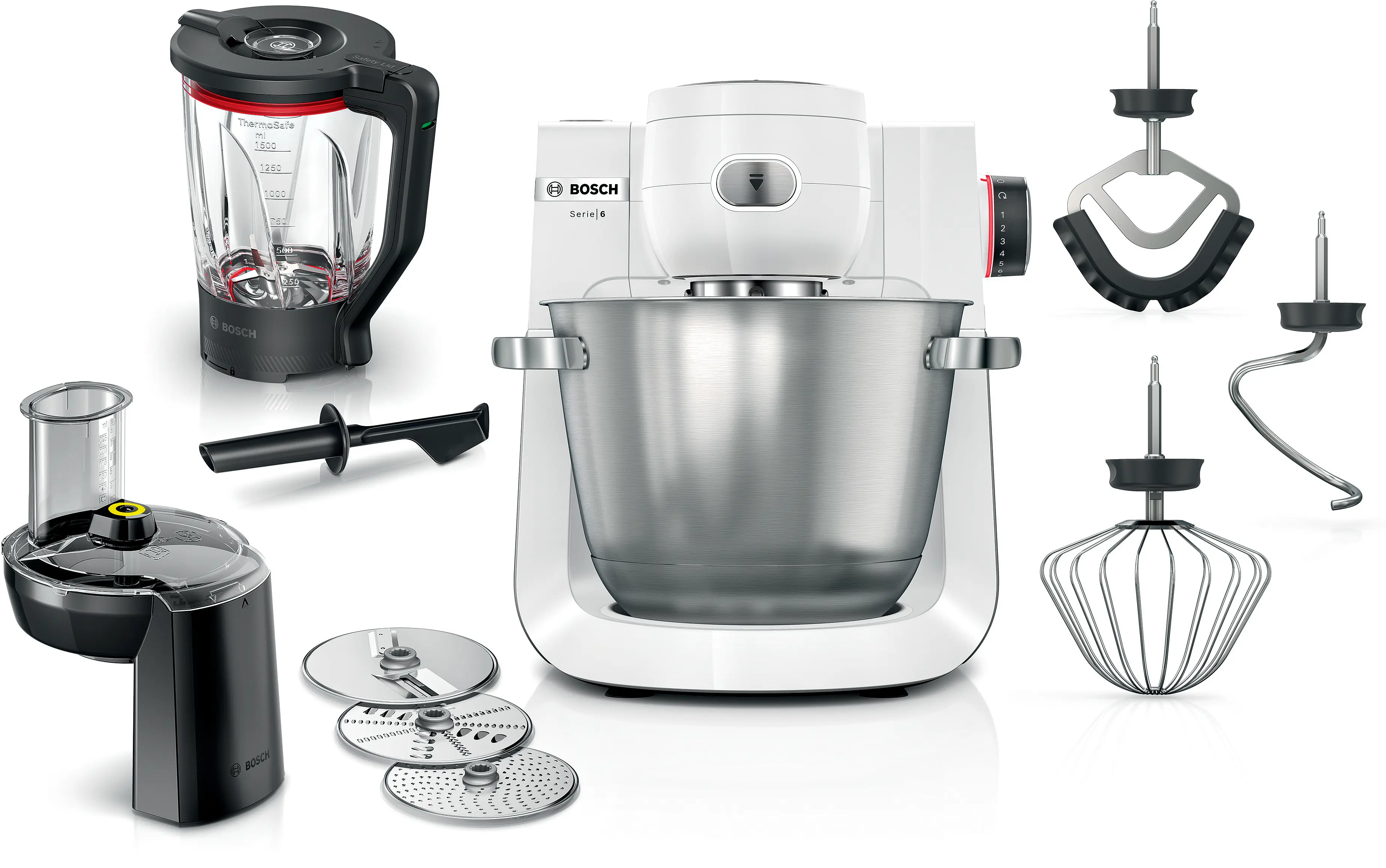 Bosch 博世 MUM Serie 6 1600W 手动调速厨师机(MUMS6EW22)