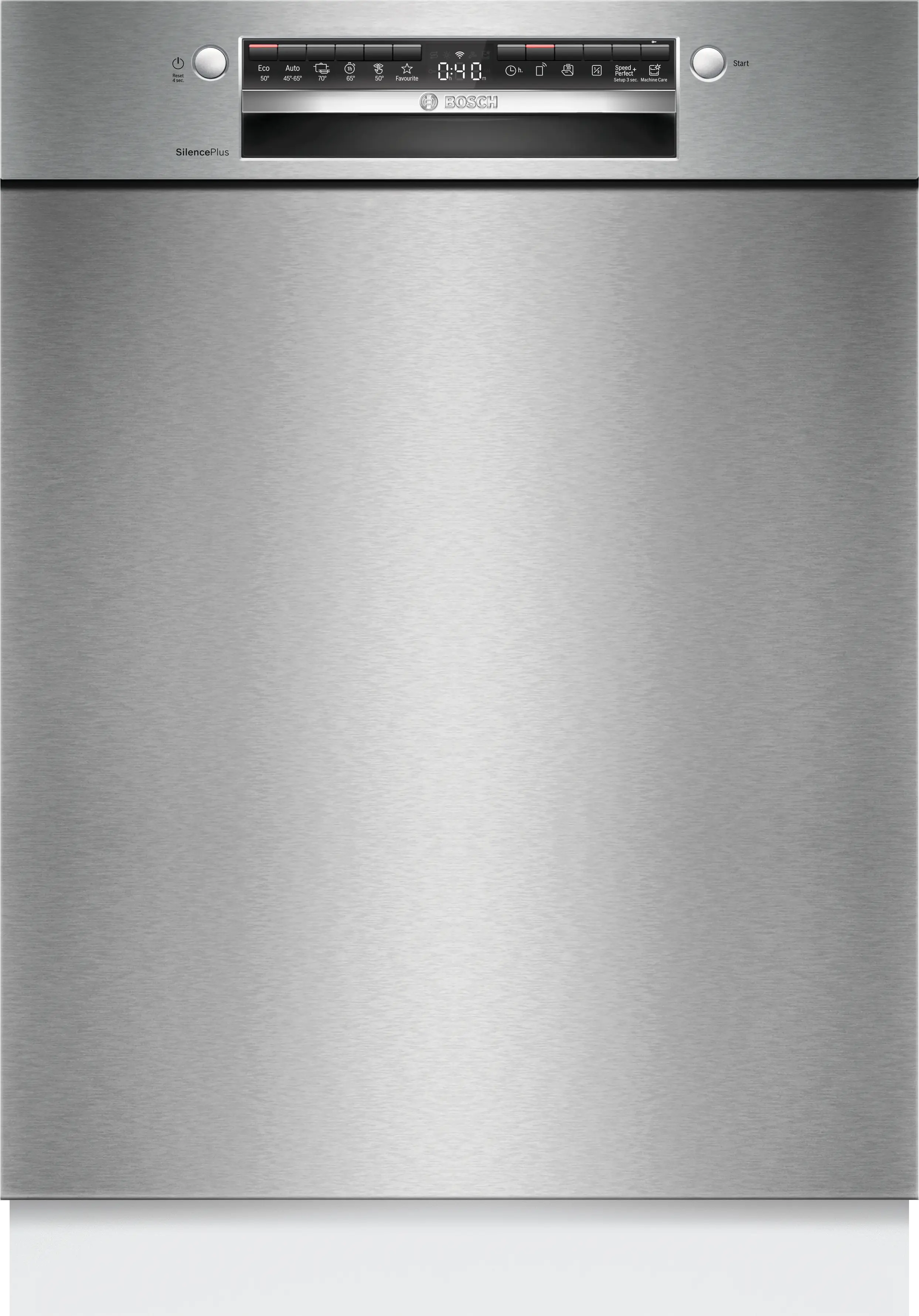 Bosch Serie 4 SMU4ETS08E 60 cm brushed-steel under-counter dishwasher