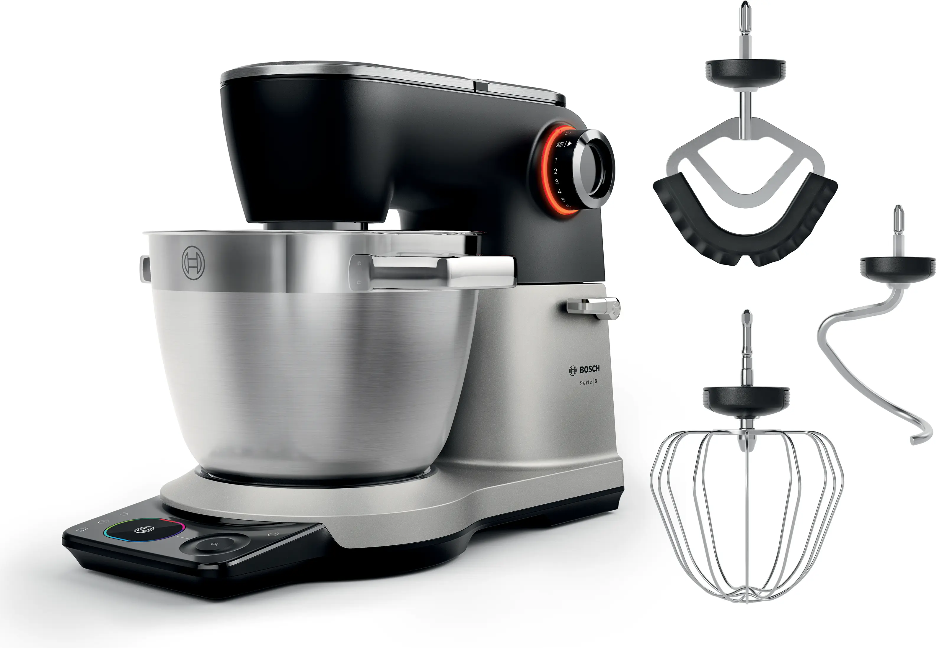 Bosch MUM Serie 8 1800 W single-bowl stand mixer with scale (MUMS8ZS00)