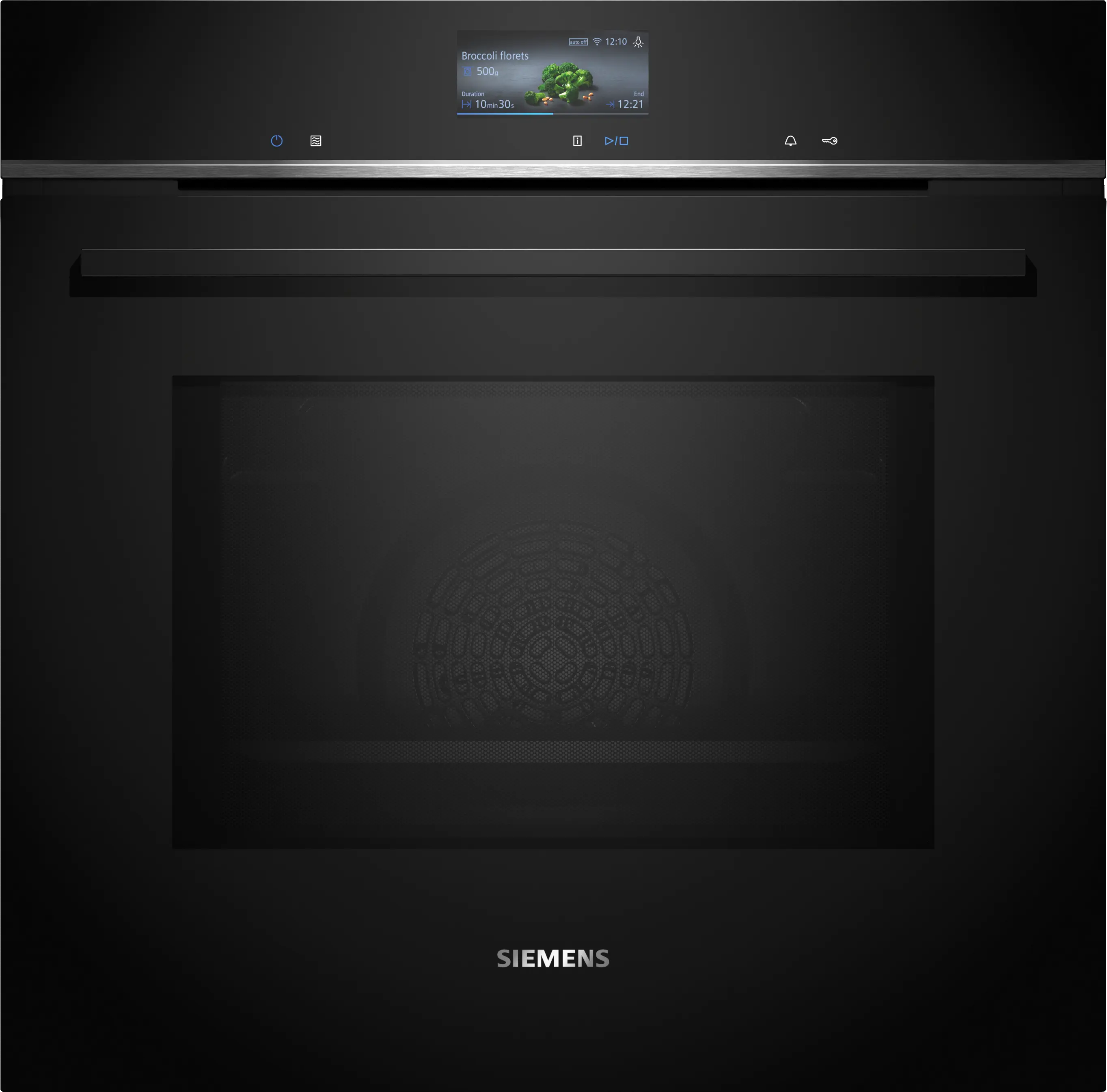 Siemens 西门子 iQ700 60 x 60 厘米黑色与不锈钢嵌入式微波组合烤箱（HM736GAB1）