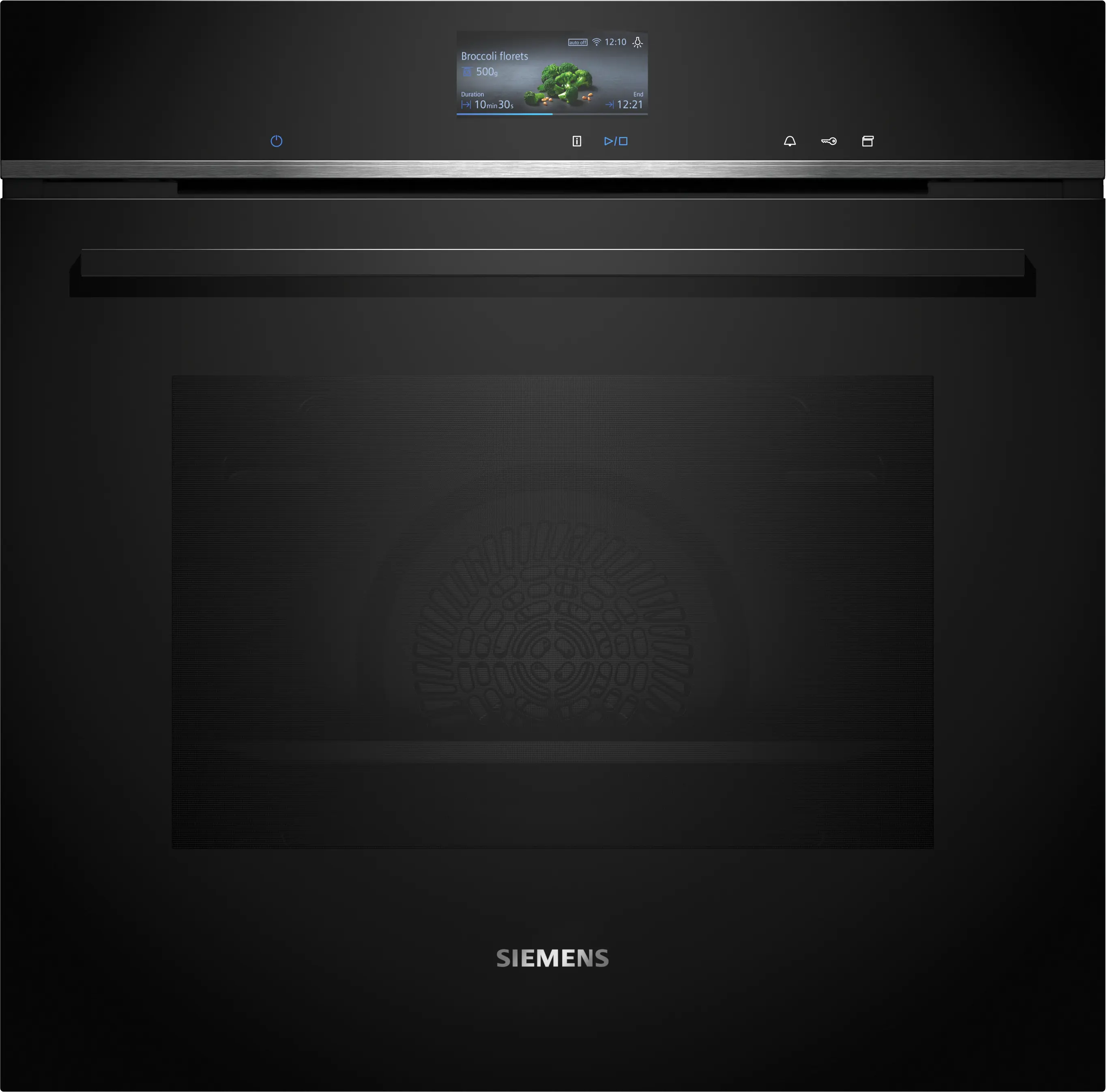 Siemens 西门子 iQ700 60 x 60 厘米黑色与不锈钢嵌入式蒸汽烤箱（HS736G3B1）