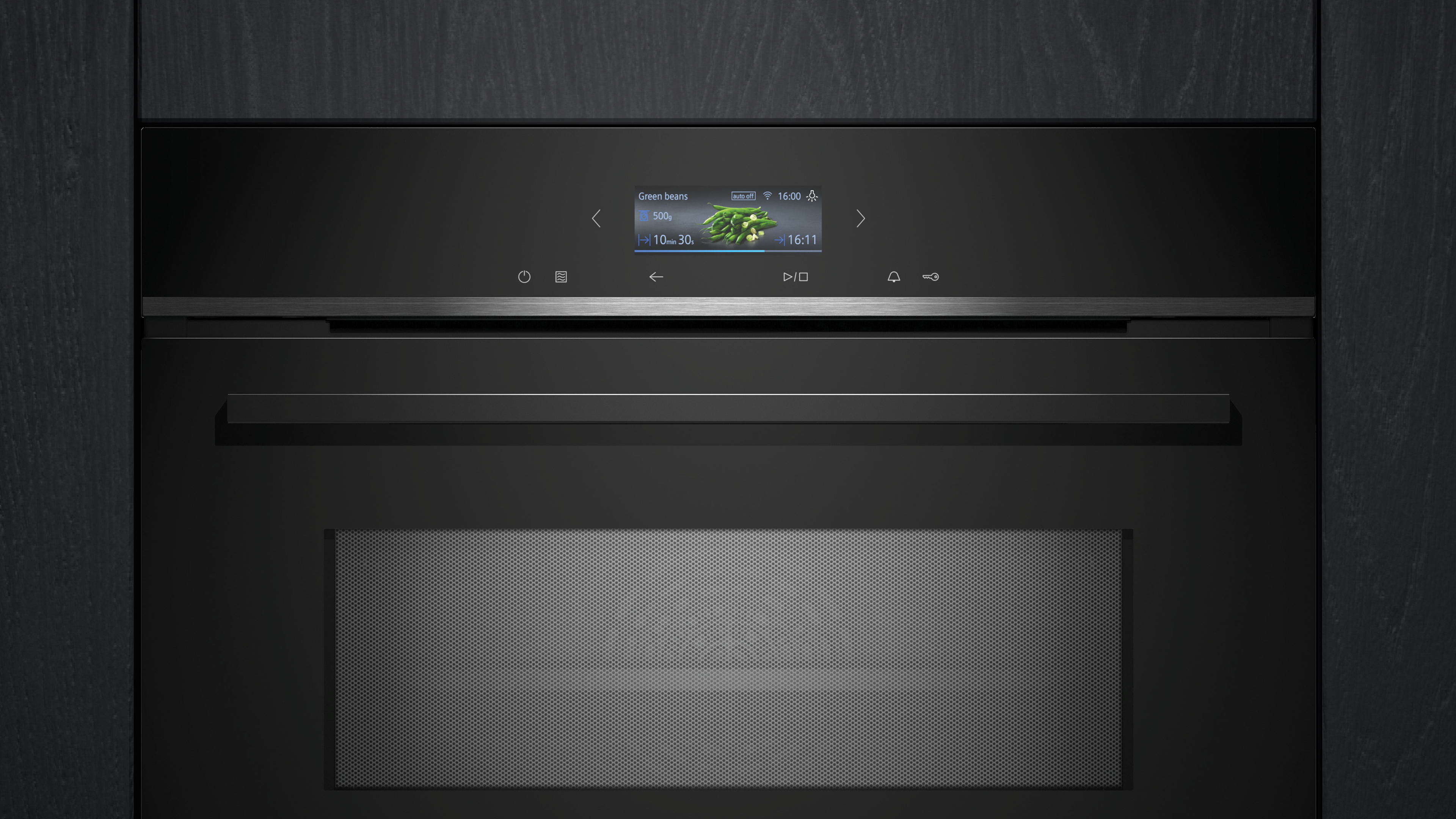 Siemens 西门子 iQ700 60 x 45 厘米黑色与不锈钢紧凑型嵌入式微波组合烤箱（CM724G1B1）