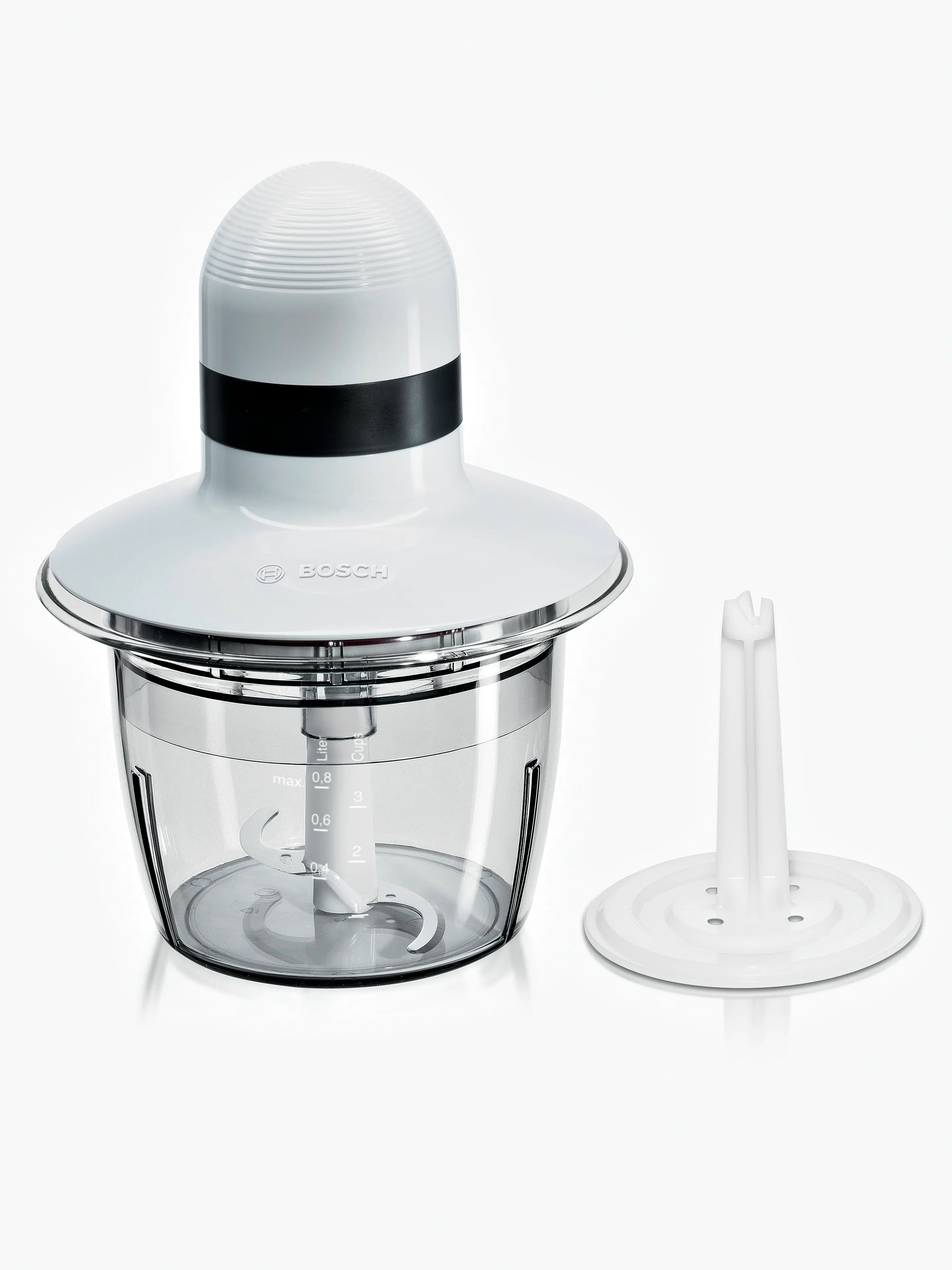 Bosch 400 W universal chopper, white/anthracite (MMR08A1)