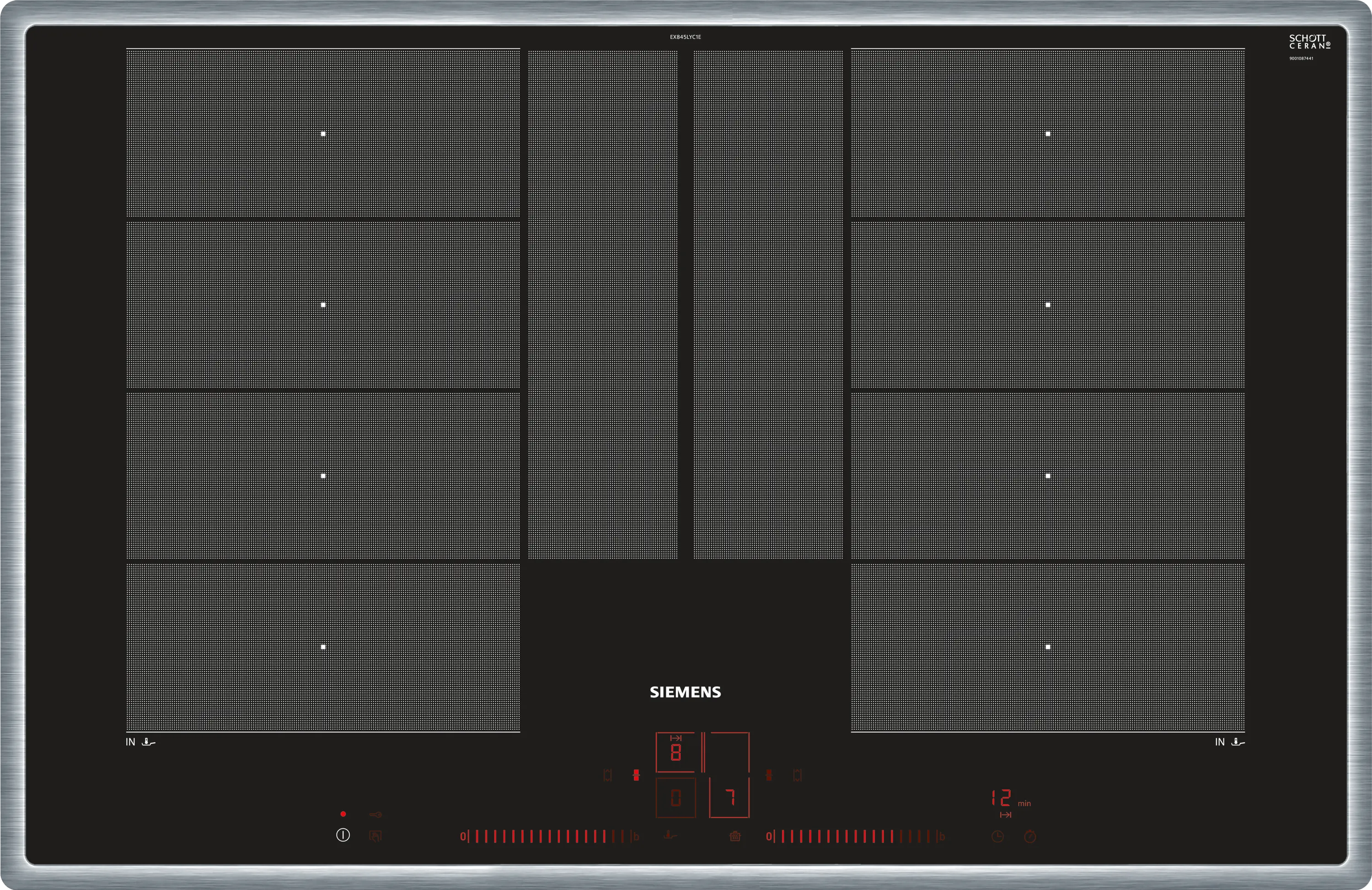 Siemens 西门子 iQ700 80 cm 黑色电磁灶（EX845LYC1E）