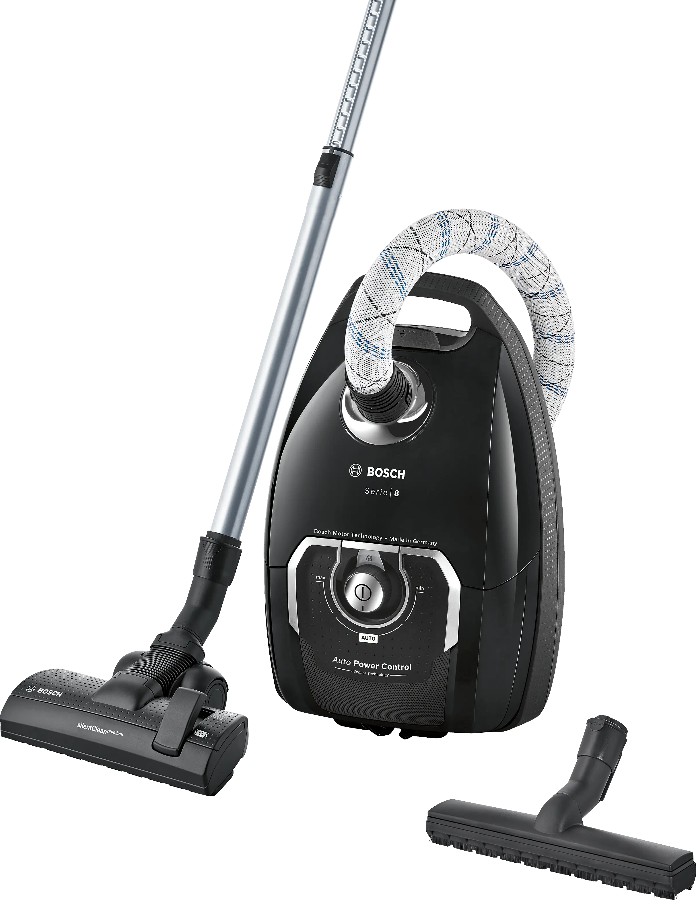 Bosch Serie 8 black bagged canister vacuum (BGL8X329)