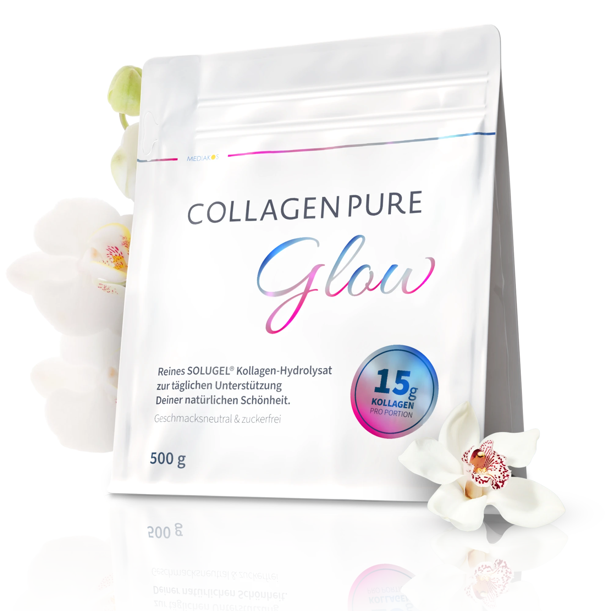 Mediakos Collagen Pure Glow 胶原蛋白粉 500 g：19.99 EUR，原价 27.99 EUR