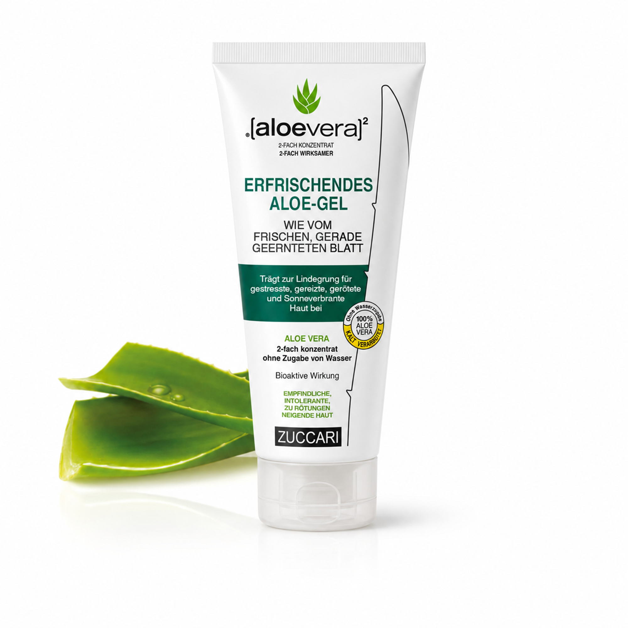 Zuccari Erfrischendes Aloe Gel in der 150-ml-Tube