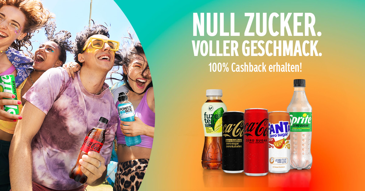 Coca-Cola Zero Sugar Cashback Aktion