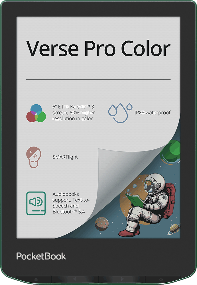 PocketBook Verse Pro Color Sage Glow official product image