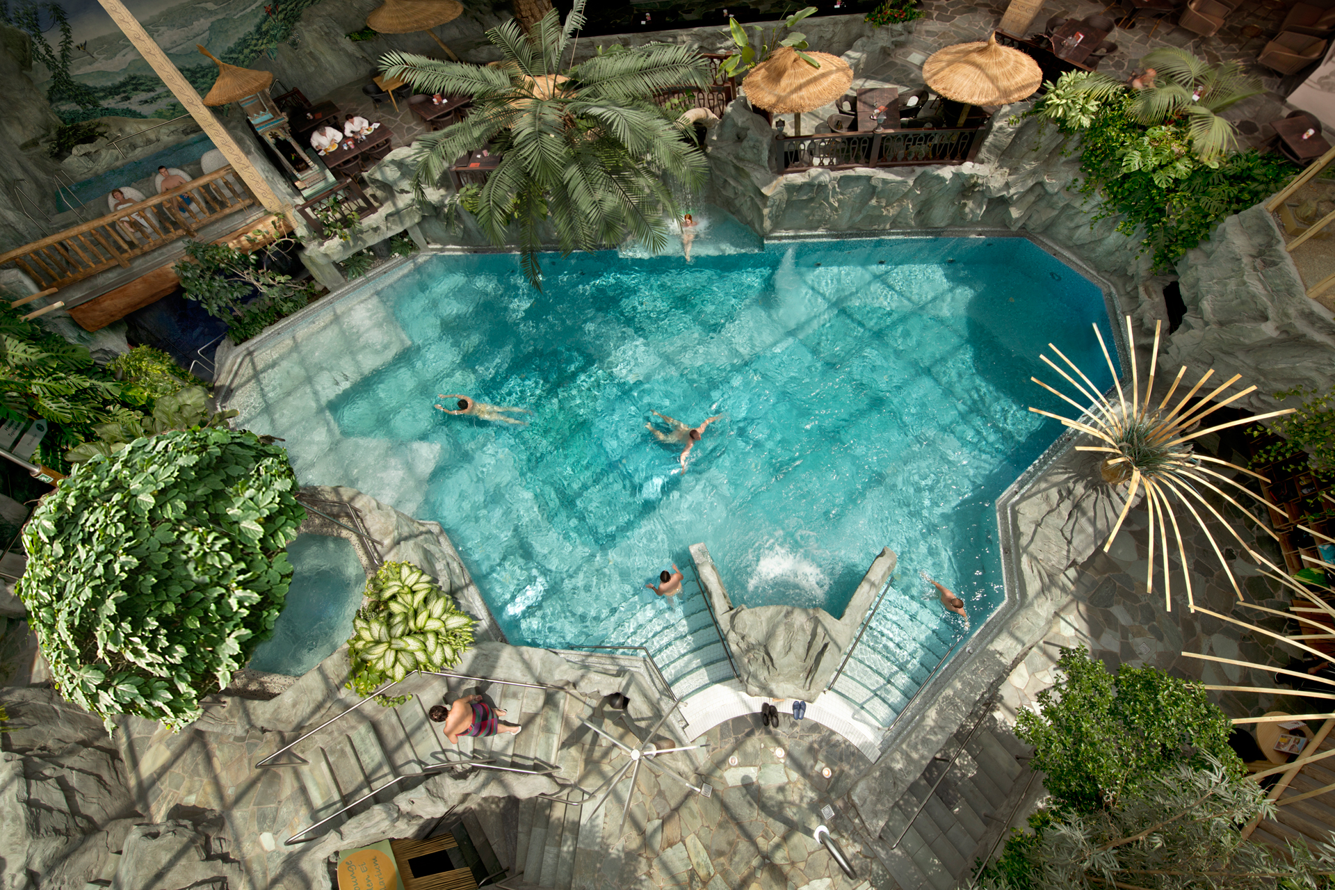 Lagune der SchwabenQuellen in Stuttgart von oben
