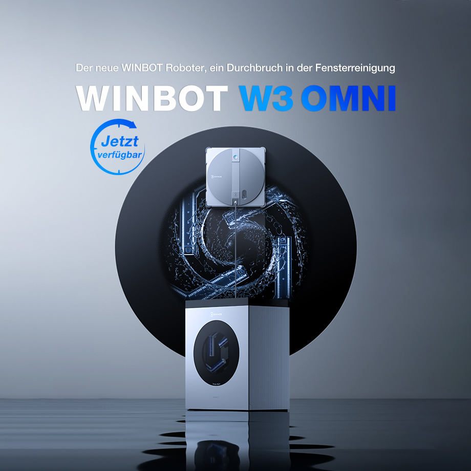 ECOVACS WINBOT W3 OMNI Fensterputzroboter fuer 549 EUR