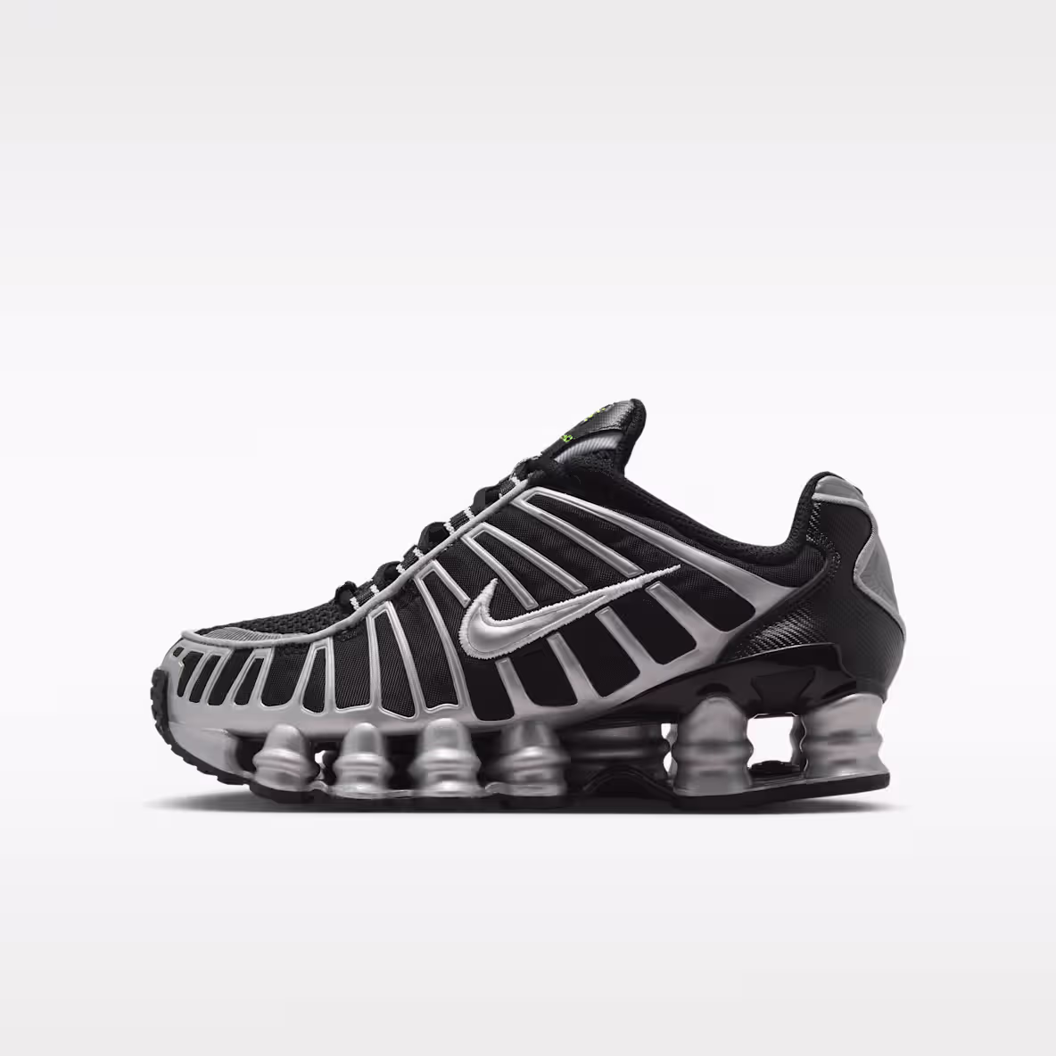Nike Shox TL Older Kids' Shoes in Schwarz und University Red