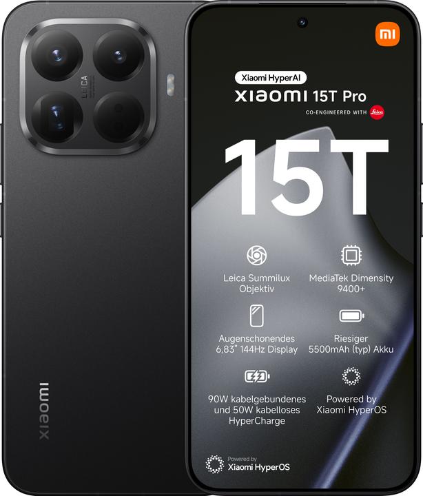 Xiaomi 15T Pro 12GB/512GB Black EU MZB0KUQEU