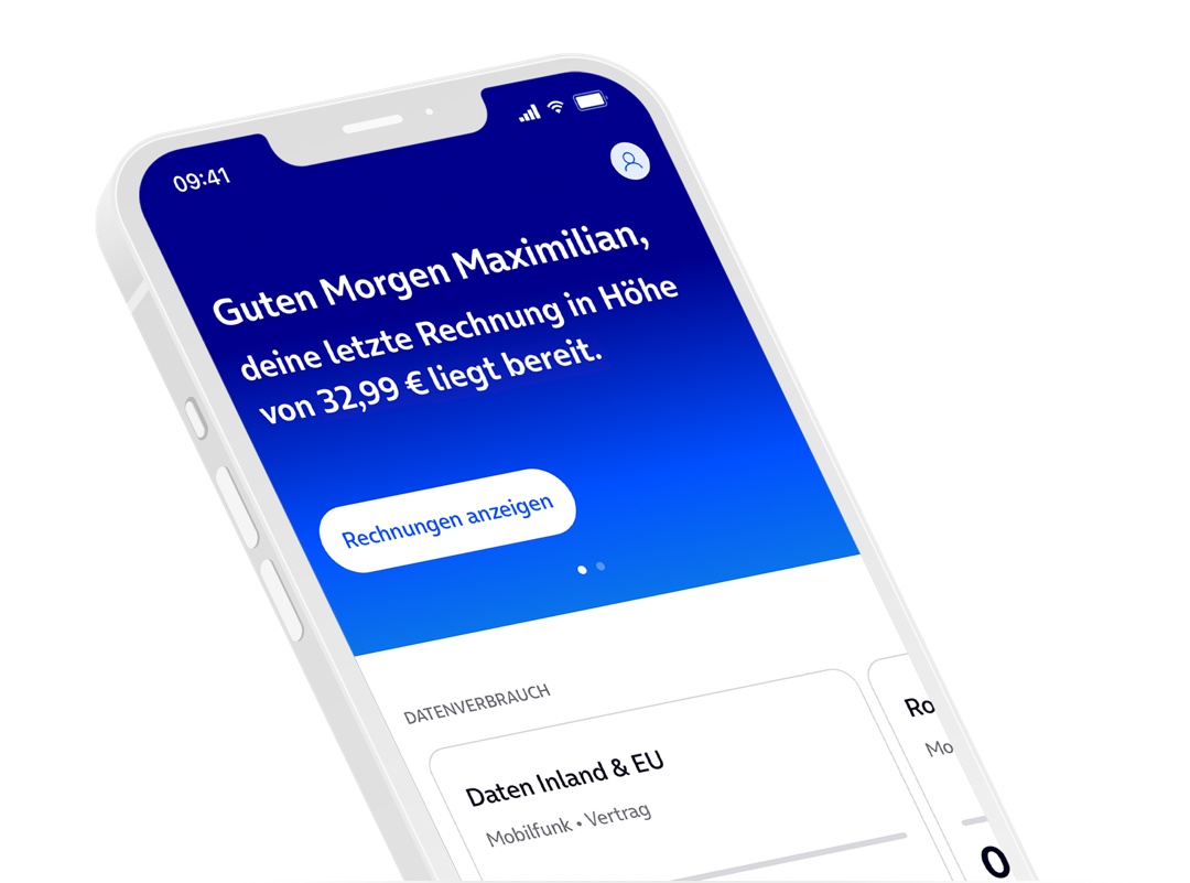 Mein O2 App 官方界面图