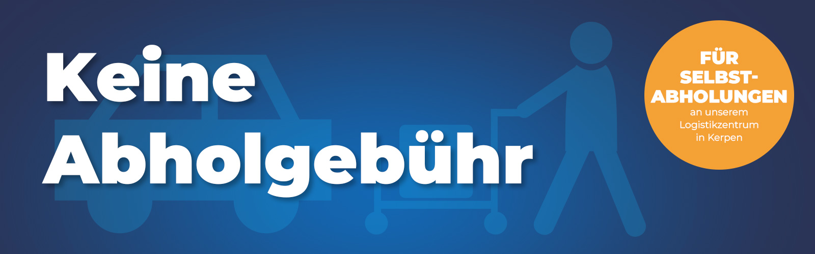 Offizieller Megabad-Hinweis zur terminpflichtigen Selbstabholung in Kerpen