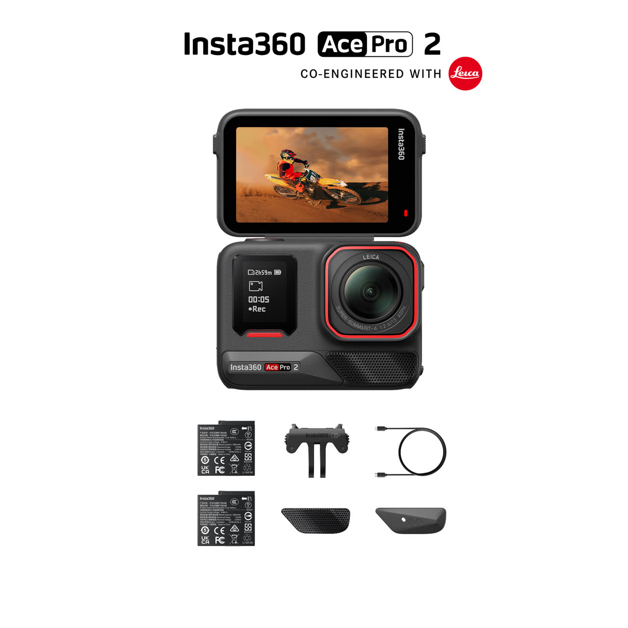 Insta360 Ace Pro 2 Dual Battery Bundle Action Camera