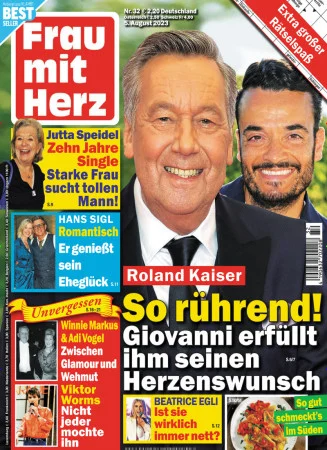 Frau mit Herz Magazinbild bei Abo24