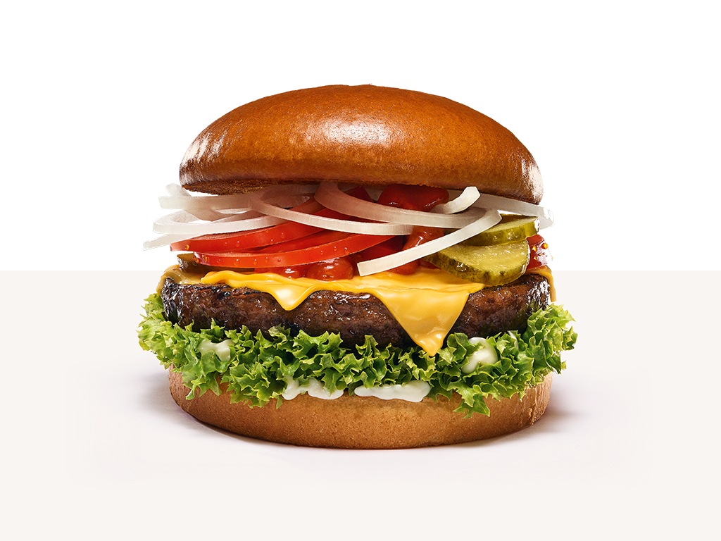 Offizielles Produktbild eines Classic Cheeseburgers von burgerme