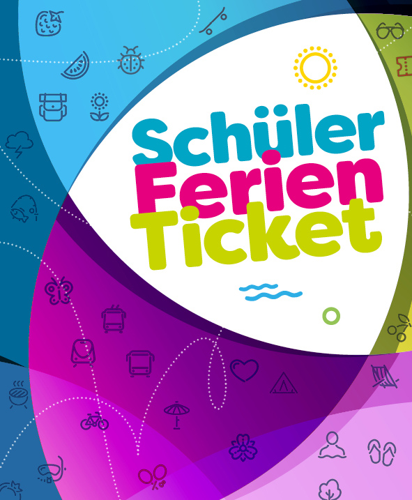 Offizielles Motiv des Schüler-Ferientickets Thüringen 2026