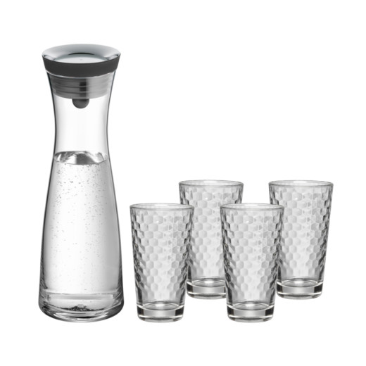 WMF Basic Wasserkaraffe mit vier Gläsern