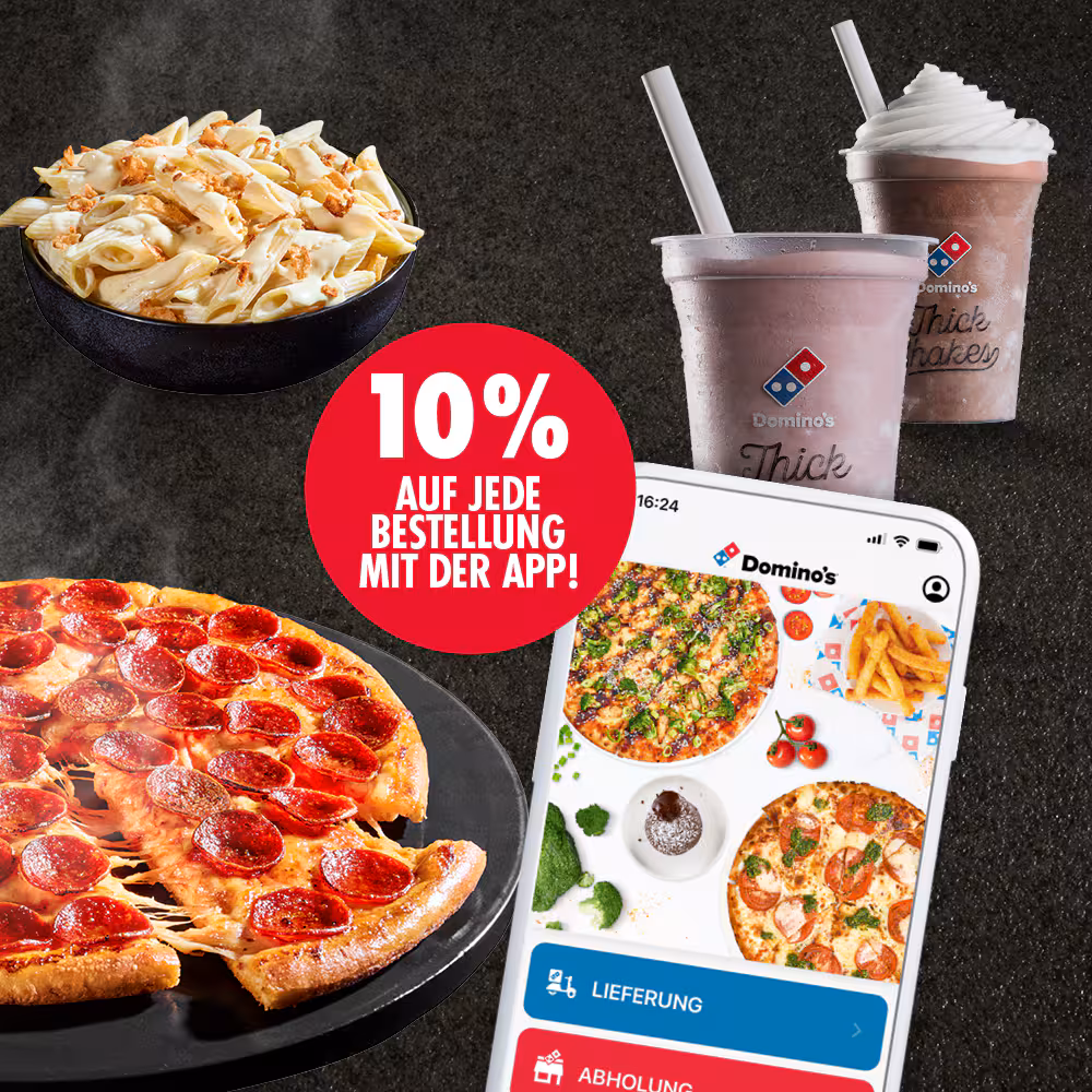 Domino's 德国 App 10% 折扣官方视觉