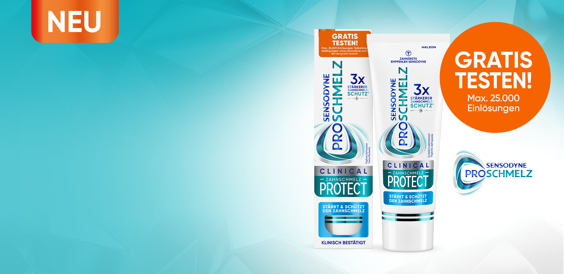 Sensodyne Proschmelz Clinical Zahnschmelz Protect 官方免费试用活动