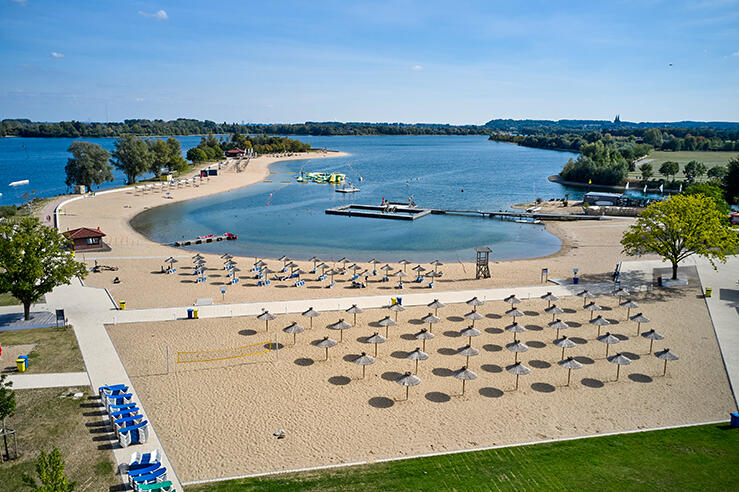 Offizielle Ansicht des Naturbads Xantener Südsee