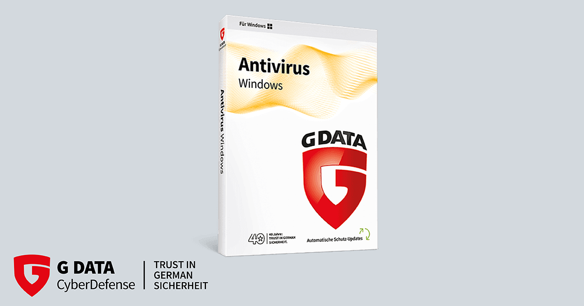 G DATA Antivirus Windows Schutz für einen PC