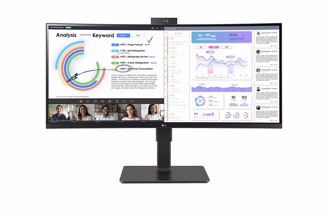 LG 34BQ77QC-B 34-inch UltraWide WQHD USB-C Monitor