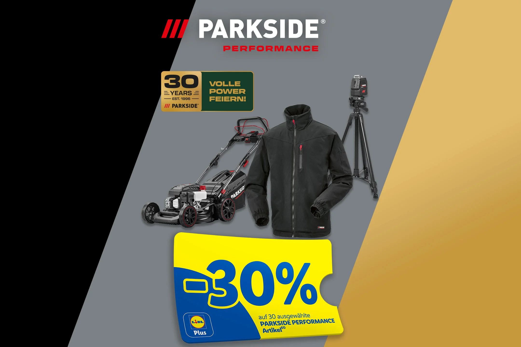 Offizielles Motiv zur Lidl-Plus-Aktion für PARKSIDE PERFORMANCE