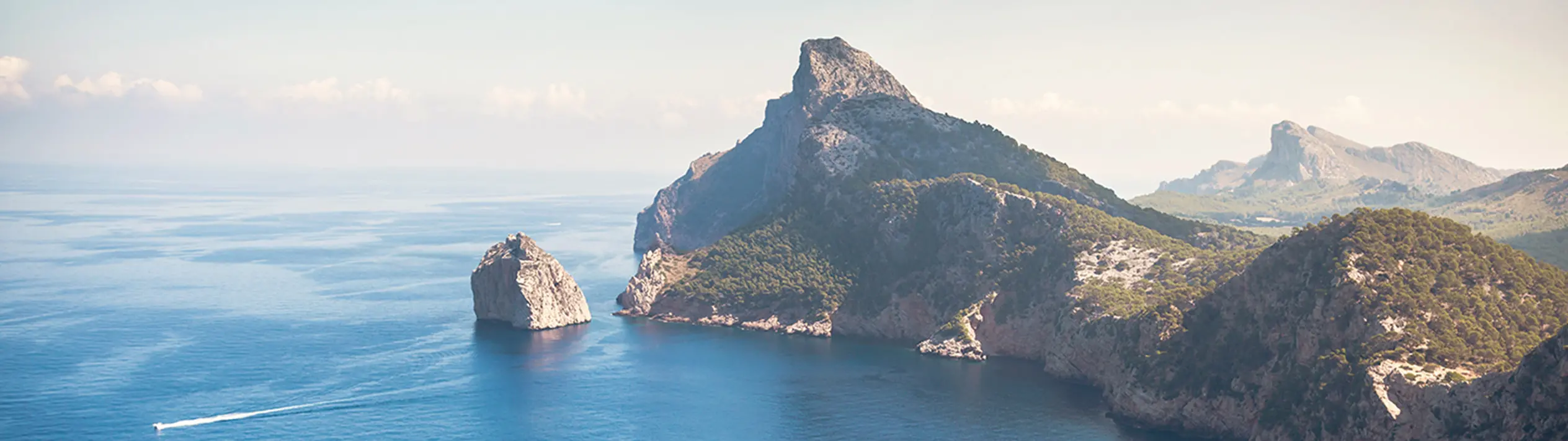 Küste von Palma de Mallorca auf der offiziellen Lufthansa Streckenseite