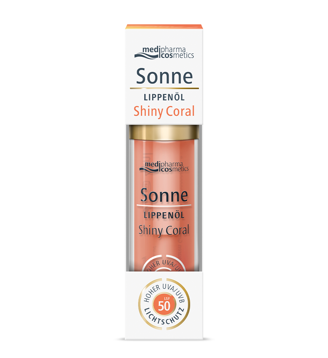 medipharma cosmetics Sonne Lippenöl Shiny Coral LSF 50 4 ml